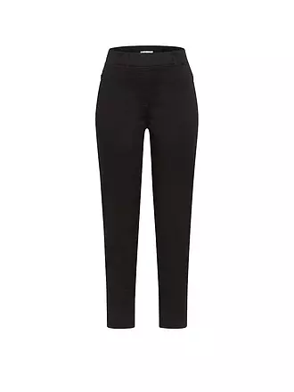 RAPHAELA BY BRAX | Pantalon Super Slim Fit 6/8 LAVINA ZIP | schwarz